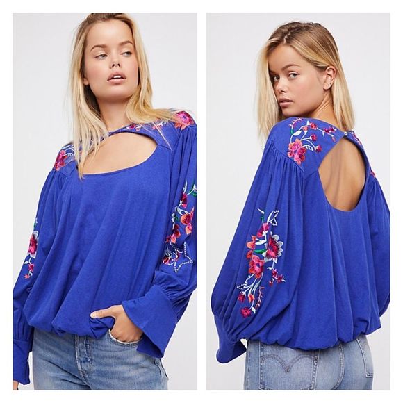 Free People Lita Embroidered blouse - Picture 1 of 7